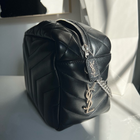 Yves Saint Laurent Handbags - YSL Loulou Bowling Bag (Saint Laurent) Camera bag Gunmetal HW Quilted